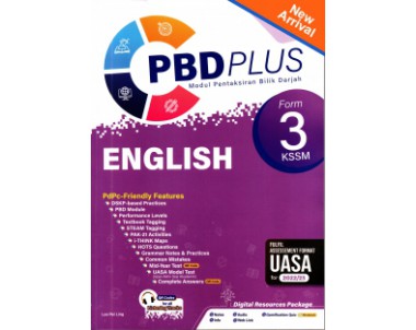 PBD PLUS KSSM 2023 ENGLISH FORM 3 