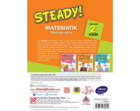 STEADY! Matematik Tingkatan 2 KSSM Buku A