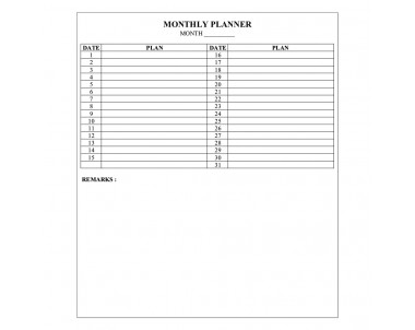 Monthly planner CMP32 (600*900MM)