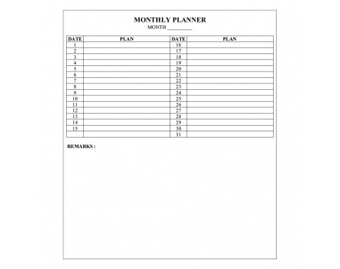 Monthly planner CMP32 (600*900MM)