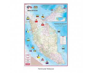 MAP BOARD PENINSULAR MALAYSIA M182(710X1016MM)