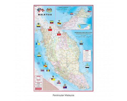 MAP BOARD PENINSULAR MALAYSIA M182M (710X1016MM)