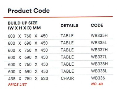 Study Chair WB336 (435*750*520MM)