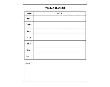 Weekly Planner CWP51 (600*450MM)