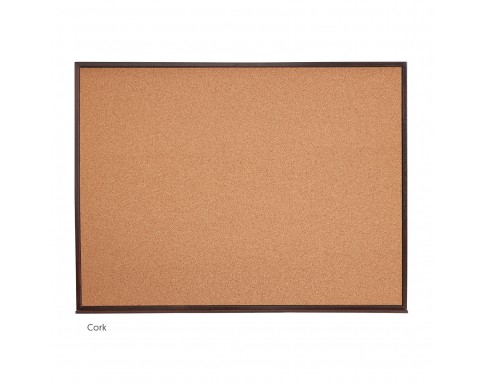 CLASSIC WOODEN FRAME NOTICE BOARD CORK CB44W 1200X1200MM