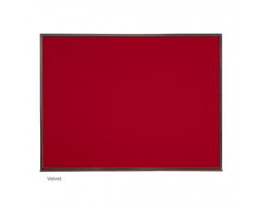 CLASSIC WOODEN FRAME NOTICE BOARD VELVET VN34W 1200X900MM