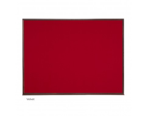 CLASSIC WOODEN FRAME NOTICE BOARD VELVET VN34W 1200X900MM