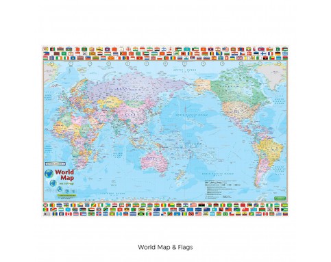 World Map & Flag W118 (1016*711MM)