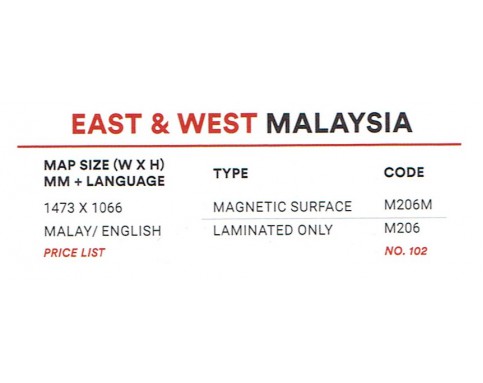 EAST&WEST MALAYSIA M206M (143X1066MM)
