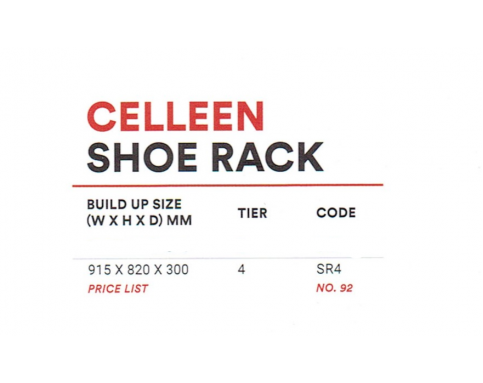 CELLEEN SHOE RACK SR4 (915*820*300MM)