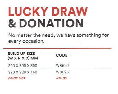 DONATION BOX WB625 (320*320*160MM)