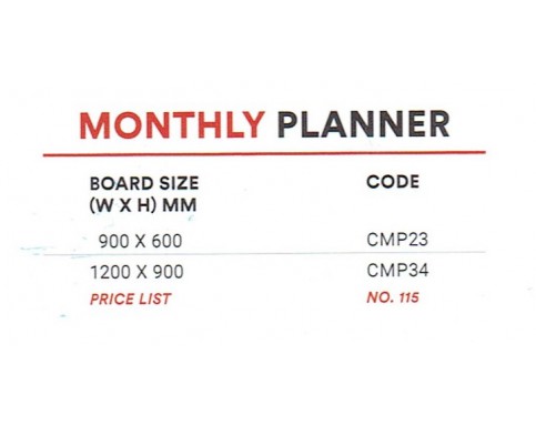 Monthly planner CMP34 (1200*900MM)