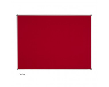 ALUMINIUM FRAME NOTICE BOARD VELVET -VN44 1200X1200MM