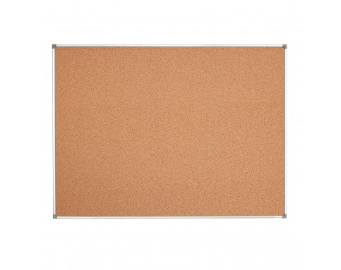 ALUMINIUM FRAME NOTICE BOARD CORK CB12 600X300MM