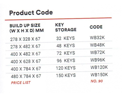 Key Cabinet WB150K (480*784*67MM)