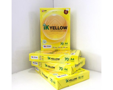 IK Yellow A4 Paper 70GSM 450's 