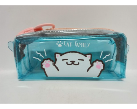 MOKO PENCIL BAG MK-2390-C (Cat With Big Zips）