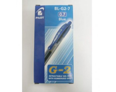 PILOT G-2 RETRACTABLE GEL PEN 0.7MM BLUE (12 Pieces)