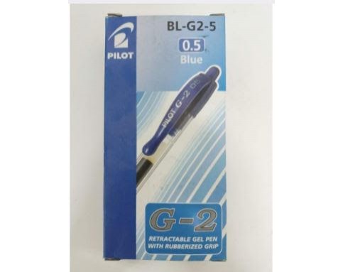 PILOT G-2 RETRACTABLE GEL PEN 0.5MM BLUE (12 Pieces)