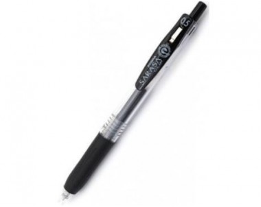 ZEBRA SARASA CLIP GEL INK ROLLERBALL PEN BLACK 0.5mm