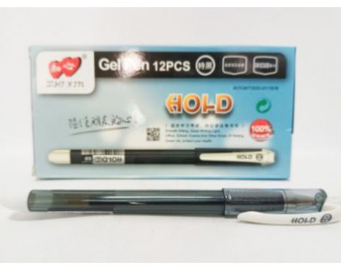 ZHIXIN HOLD GEL PEN BLACK (12Pieces)