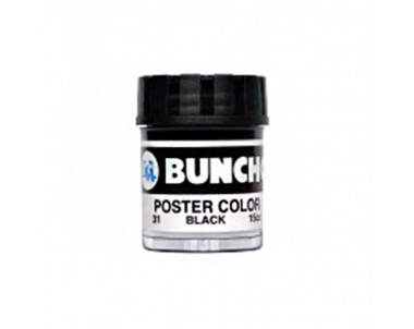 Buncho Poster Color 15cc 31. Black