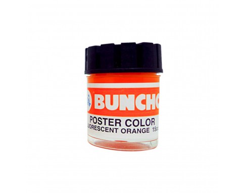 Buncho Poster Color 15cc Fluorescent Orange